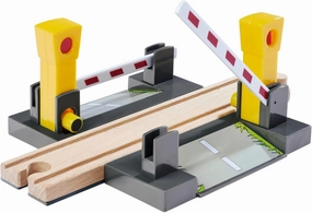 100006500 Railway Crossing, 4 Pieces, FSC-Certified Beech Wood, Can Be Installed with Other Rail Systems