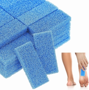 100 Pcs Pumice Stone for Feet Scrubber Dead Skin Disposable Foot Scrubber Pumice Pads Foot Pumice Foot Callus Remover for Feet Pedicure Foot Heel Exfoliator Tool Blue Pumice Sponge Salon Home Use