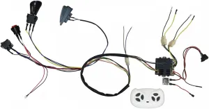 12 Volt Electric Car Power Wheel DIY Modified Harness High Power Self-Made Wires and Switch Kit with Remote Control and Receiver for Replacement Parts Ride On Car Accessories