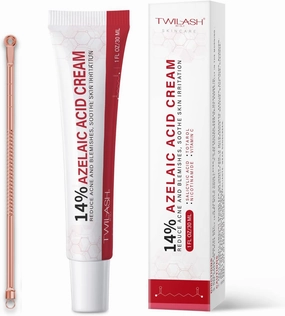 14% Azelaic Acid Cream with Pimple Popper Tool – Intensive Acne & Blemish Treatment – Redness Relief and Deep Hydration for Sensitive Skin – 1 fl oz / 30 ml (14%)