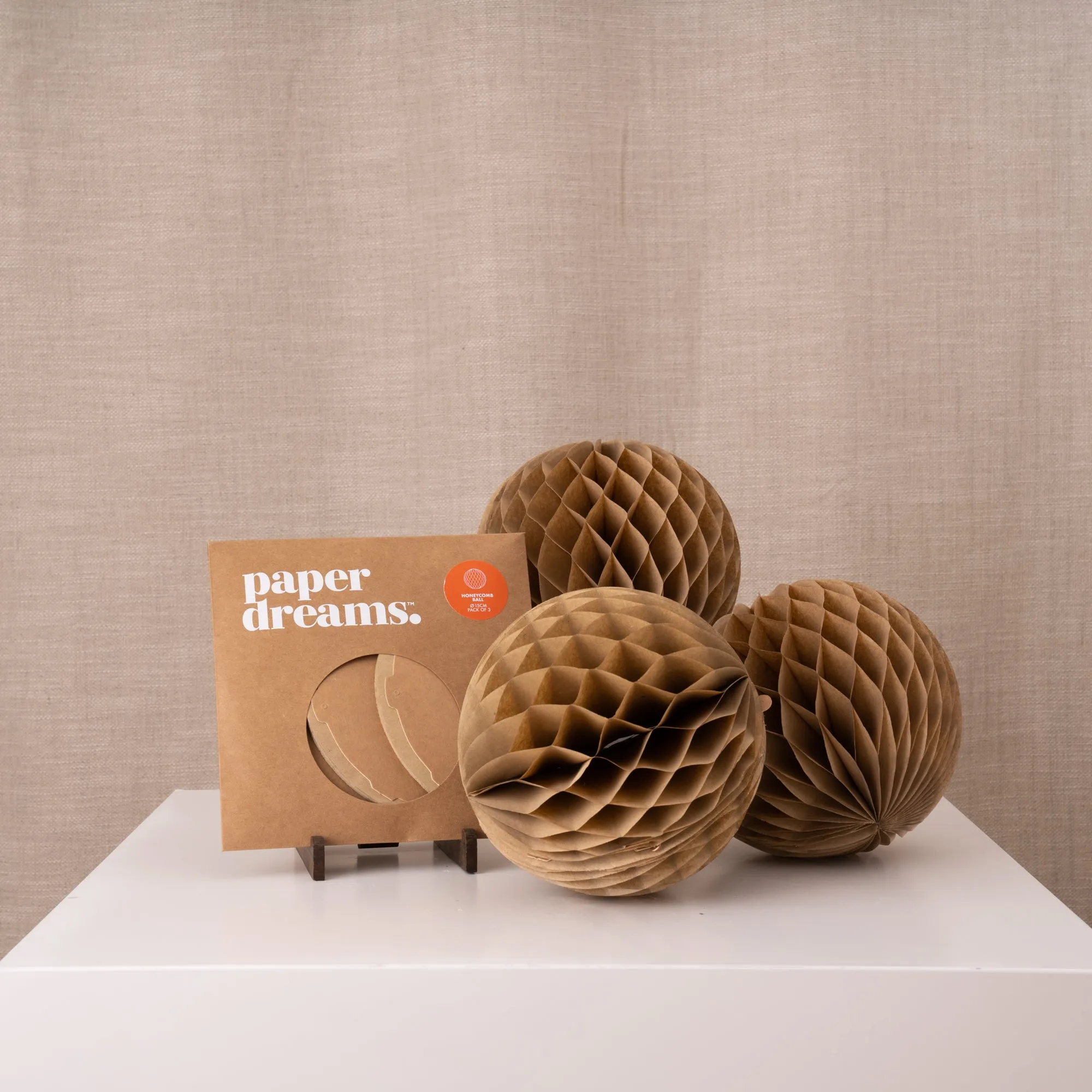 15cm Honeycomb Set of 3 Paper Decoration