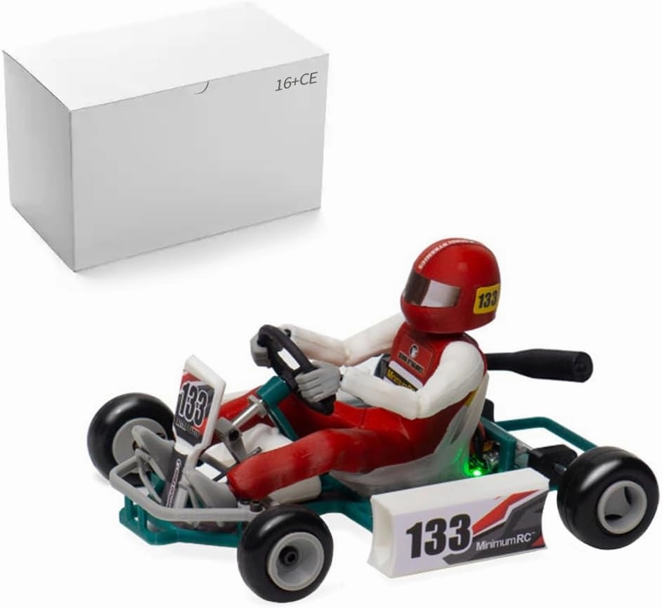1/32 RC Drift Car for Adults, 2.4G Mini RC Kart Assembly Model Kit Without Remote Control and Receiver, Remote Control Kart Remote Control RC Car 3D Puzzle Kit RC Racing Car Gift
