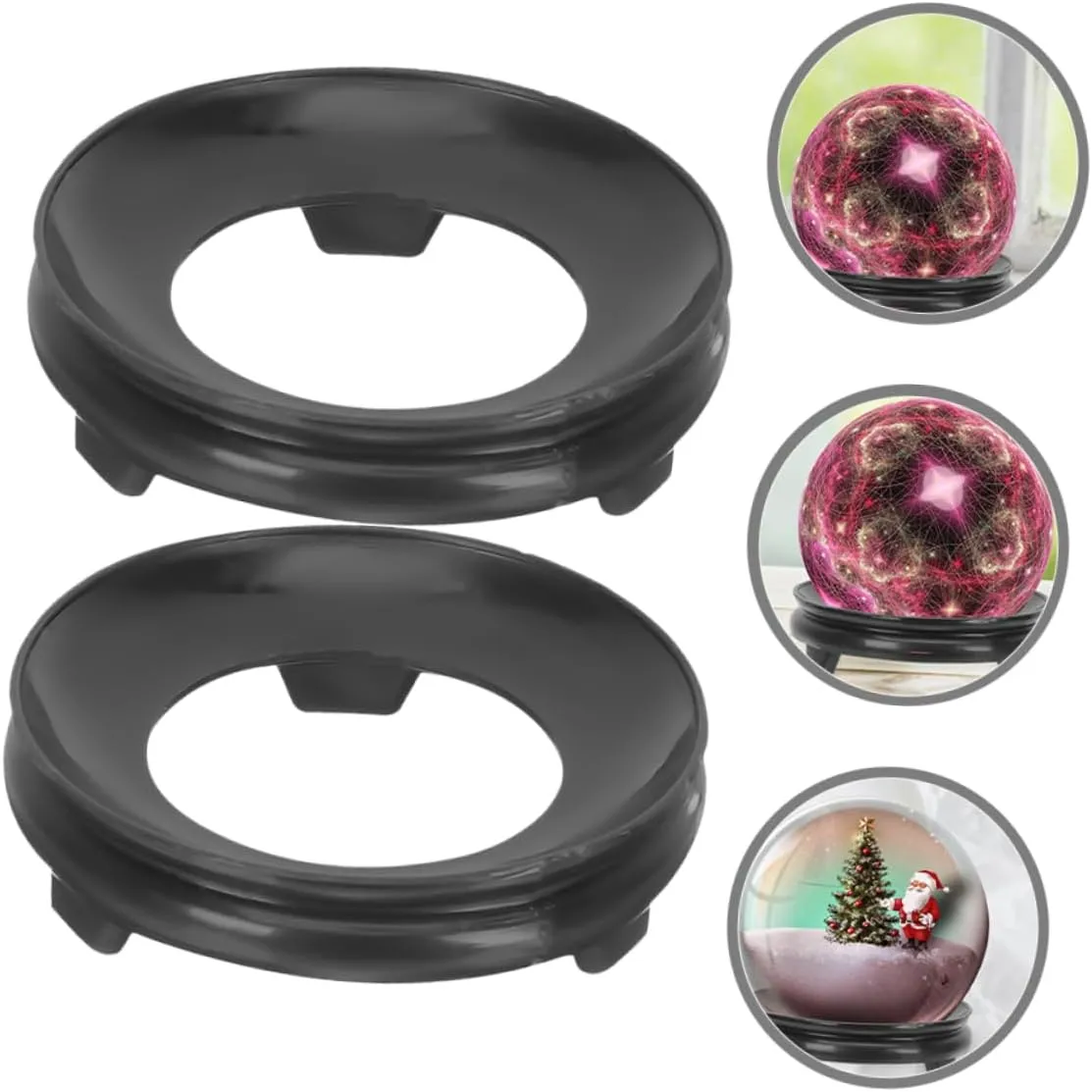2 Pcs Wooden Sphere Holder Table Centerpiece Display Holder Crystal Ball Stand Wooden Crystal Ball Base Sphere Stand Wooden Crystal Ball Holder Sphere Display Stand
