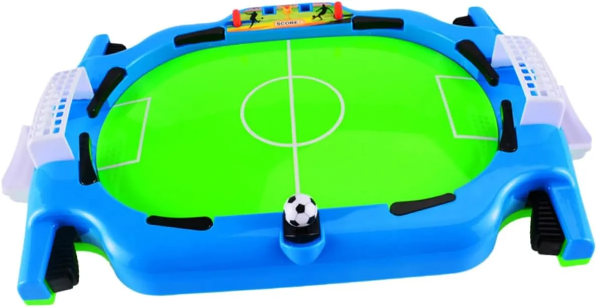 2-Player Table Soccer Game Mini Football Board Game Abs Material Boys and Girls Friendly Portable for Family Fun Parties