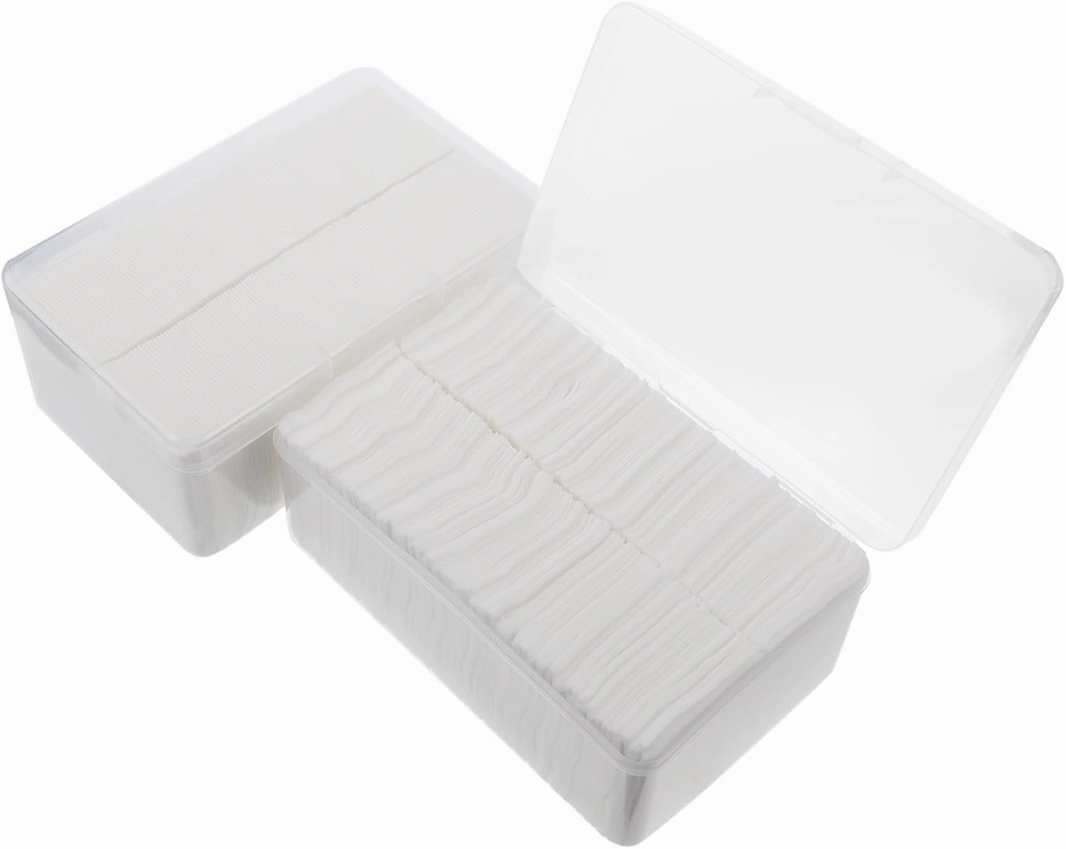 2000pcs Disposable Non-Woven Cleaning Pads for Makeup Removal Soft Gentle Facial Care Tools for Skincare Nail Polish Removal Lightweight Go Use
