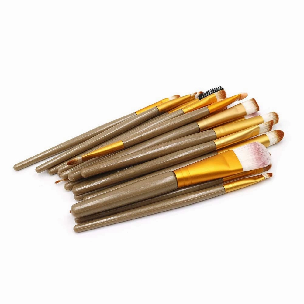 20 Eye Makeup Brushes Lip Brushes Eye Shadow Brushes Beauty Makeup Tool Set(Size:Golden)