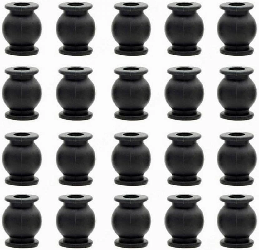 20PCS Anti Vibration Rubber Damper Balls Compatible with CC3D APM Brushless Shock Absorption Columns Compatible with RC FPV Drone Flight Controller(Large Type Black)