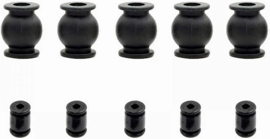 20PCS Anti Vibration Rubber Damper Balls Compatible with CC3D APM Brushless Shock Absorption Columns Compatible with RC FPV Drone Flight Controller(Large Type Black)