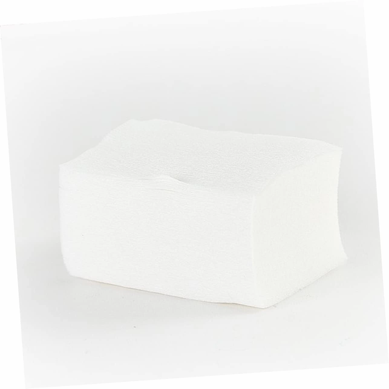 2100pcs Cotton Nail Polish Removal Pads Soft Absorbent Towels for Easy Nail Gel Polish Wiping for Manicure Pedicure Use Tool Supplies White