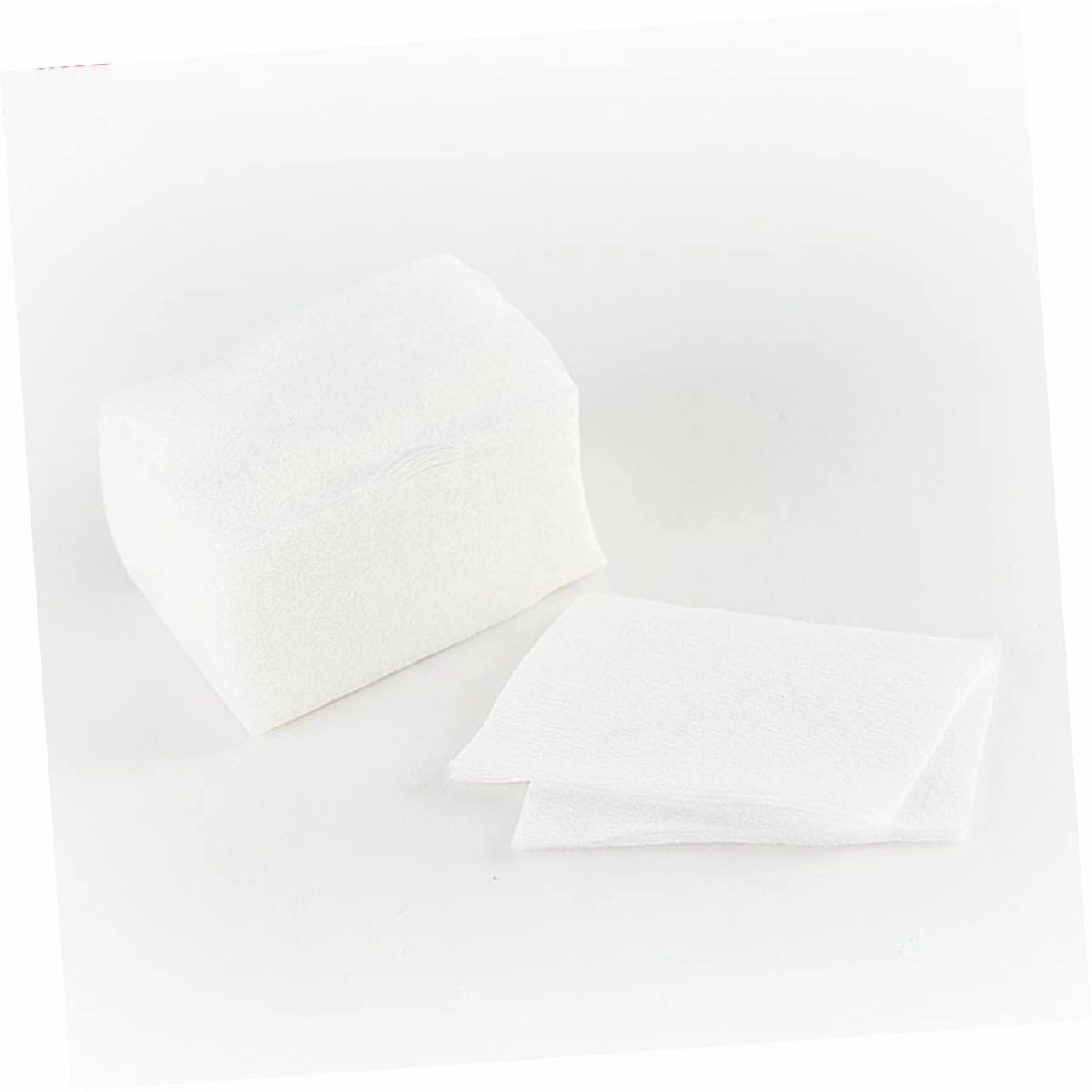 2100pcs Cotton Nail Polish Removal Pads Soft Absorbent Towels for Easy Nail Gel Polish Wiping for Manicure Pedicure Use Tool Supplies White
