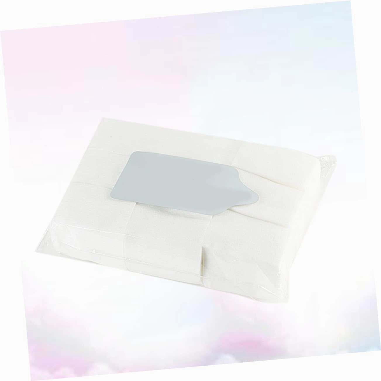 2100pcs Cotton Nail Polish Removal Pads Soft Absorbent Towels for Easy Nail Gel Polish Wiping for Manicure Pedicure Use Tool Supplies White