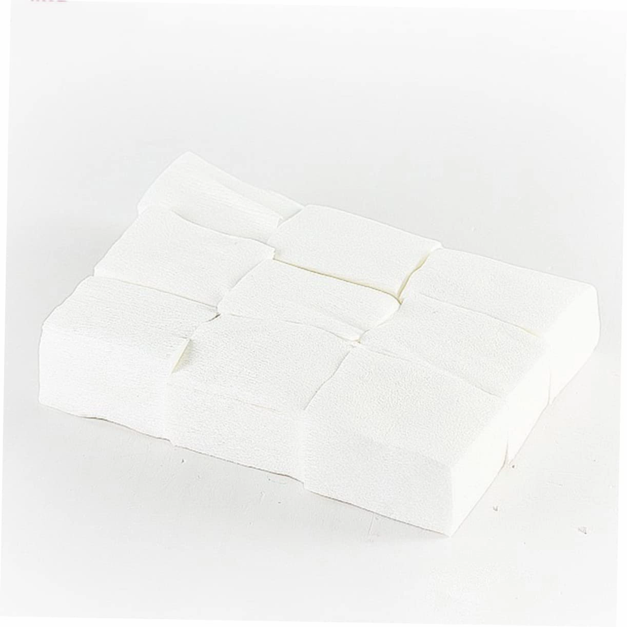 2100pcs Cotton Nail Polish Removal Pads Soft Absorbent Towels for Easy Nail Gel Polish Wiping for Manicure Pedicure Use Tool Supplies White