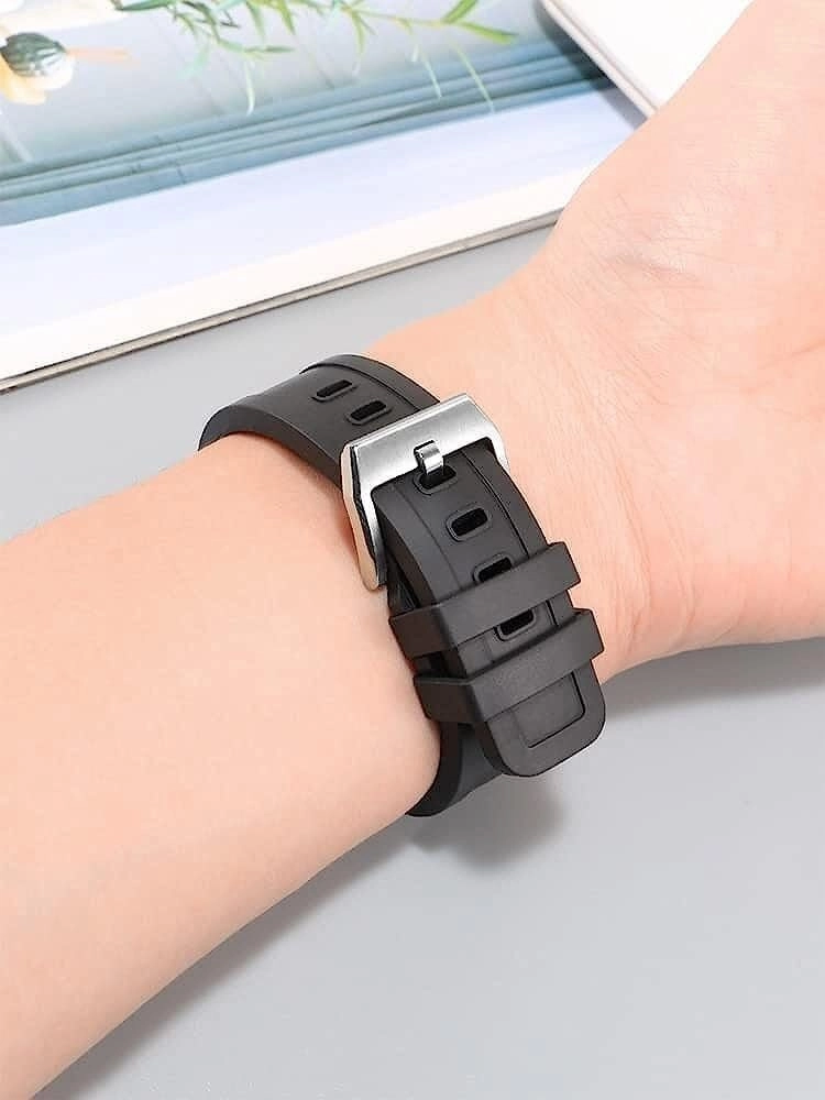 22mm Fluoro Rubber Watch Band For IWC Aquatimer Series IW356802 IW376705 IW376710 Quick Release Watch Strap