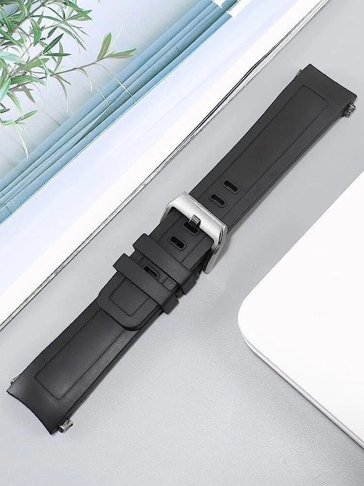22mm Fluoro Rubber Watch Band For IWC Aquatimer Series IW356802 IW376705 IW376710 Quick Release Watch Strap