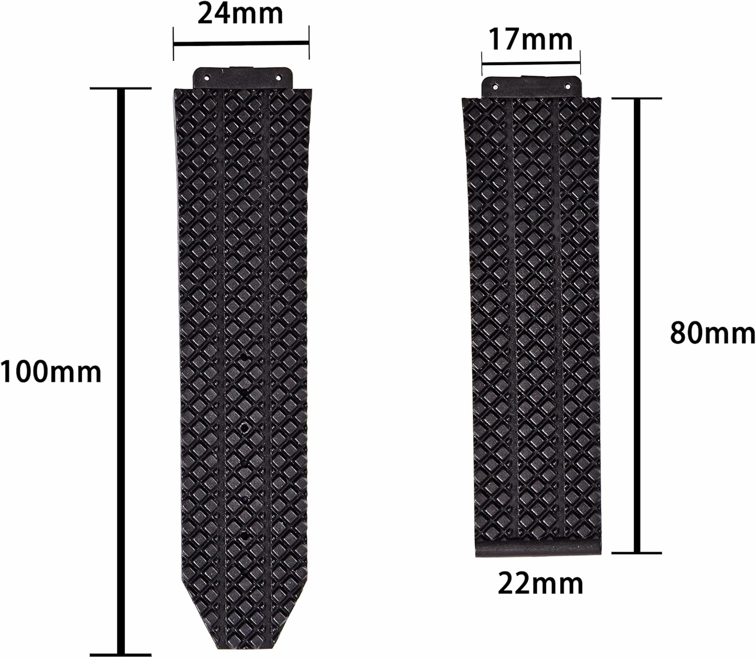 24mm Silicone Watch Strap with Replacement Tool for Hublot Big Bang