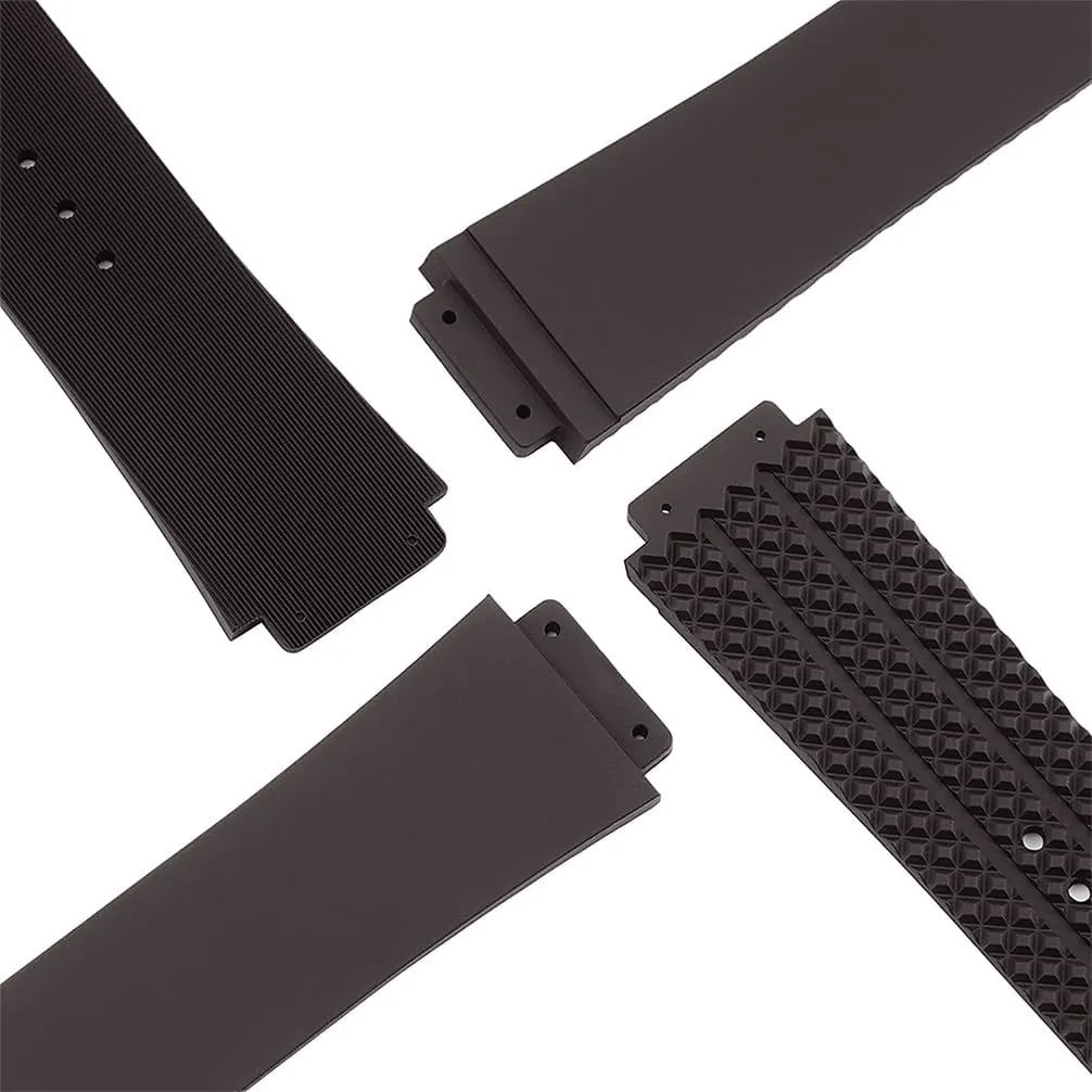 25mm Watch Band Compatible with Hublot Big Bang, Soft Silicone Rubber Replacement Wrist Strap for Hublot Big Bang Watch Straps