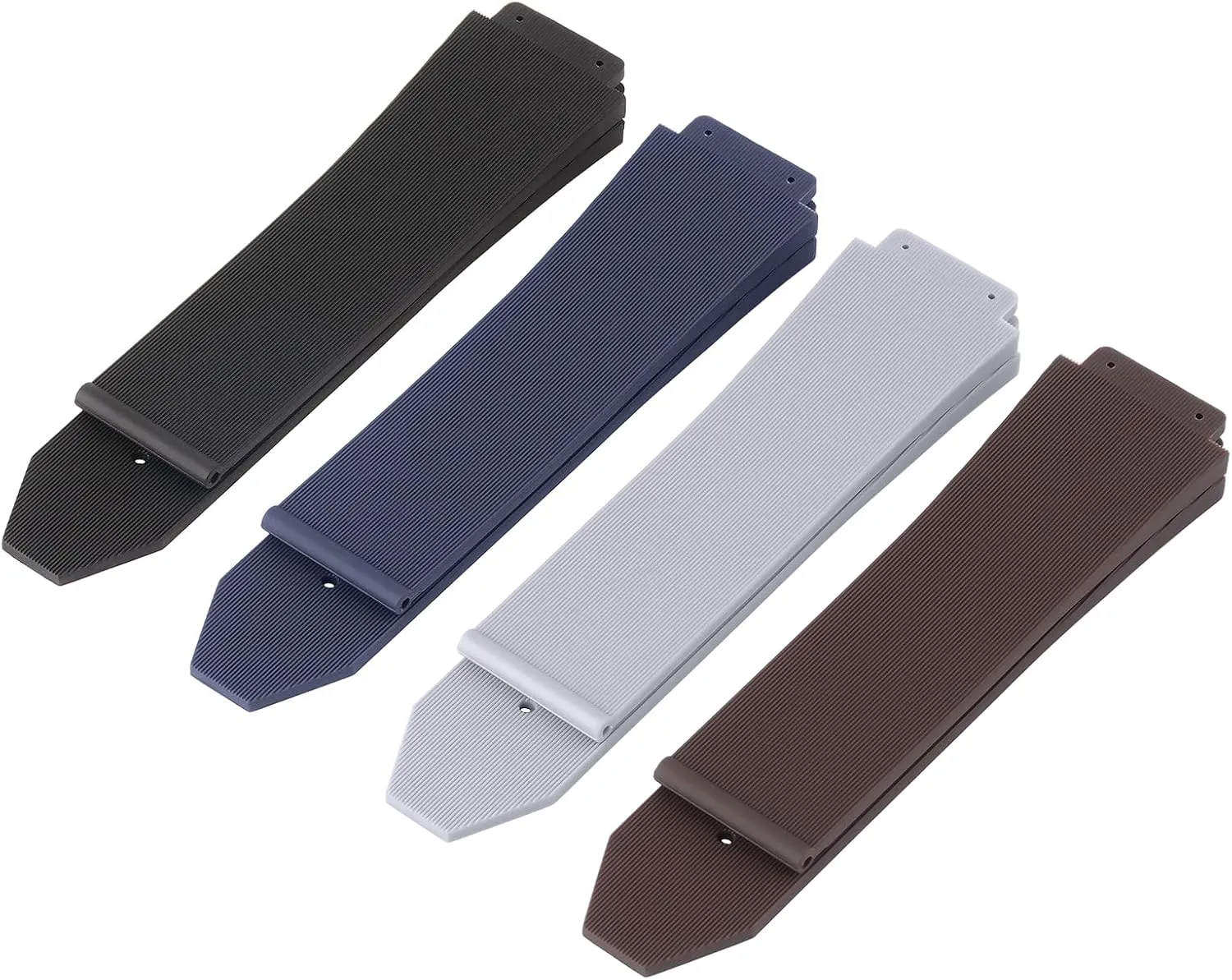 25mm Watch Band Compatible with Hublot Big Bang, Soft Silicone Rubber Replacement Wrist Strap for Hublot Big Bang Watch Straps