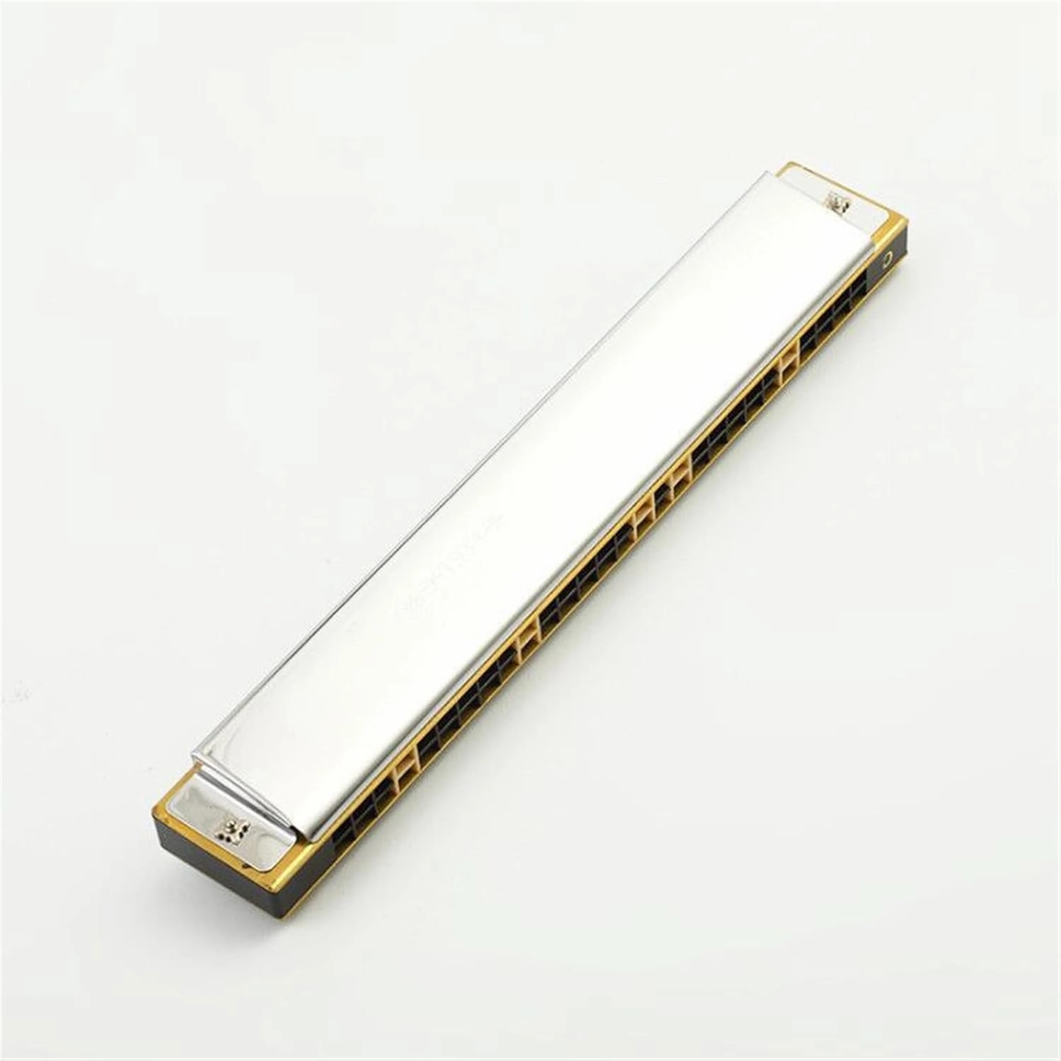 28-hole wide-range polyphonic C harmonica for adult beginners to learn to play wind instruments(Gold)