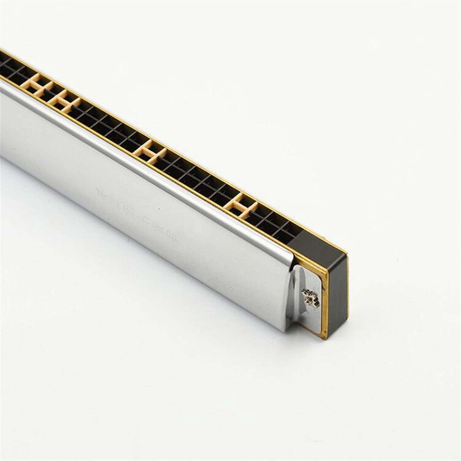 28-hole wide-range polyphonic C harmonica for adult beginners to learn to play wind instruments(Gold)