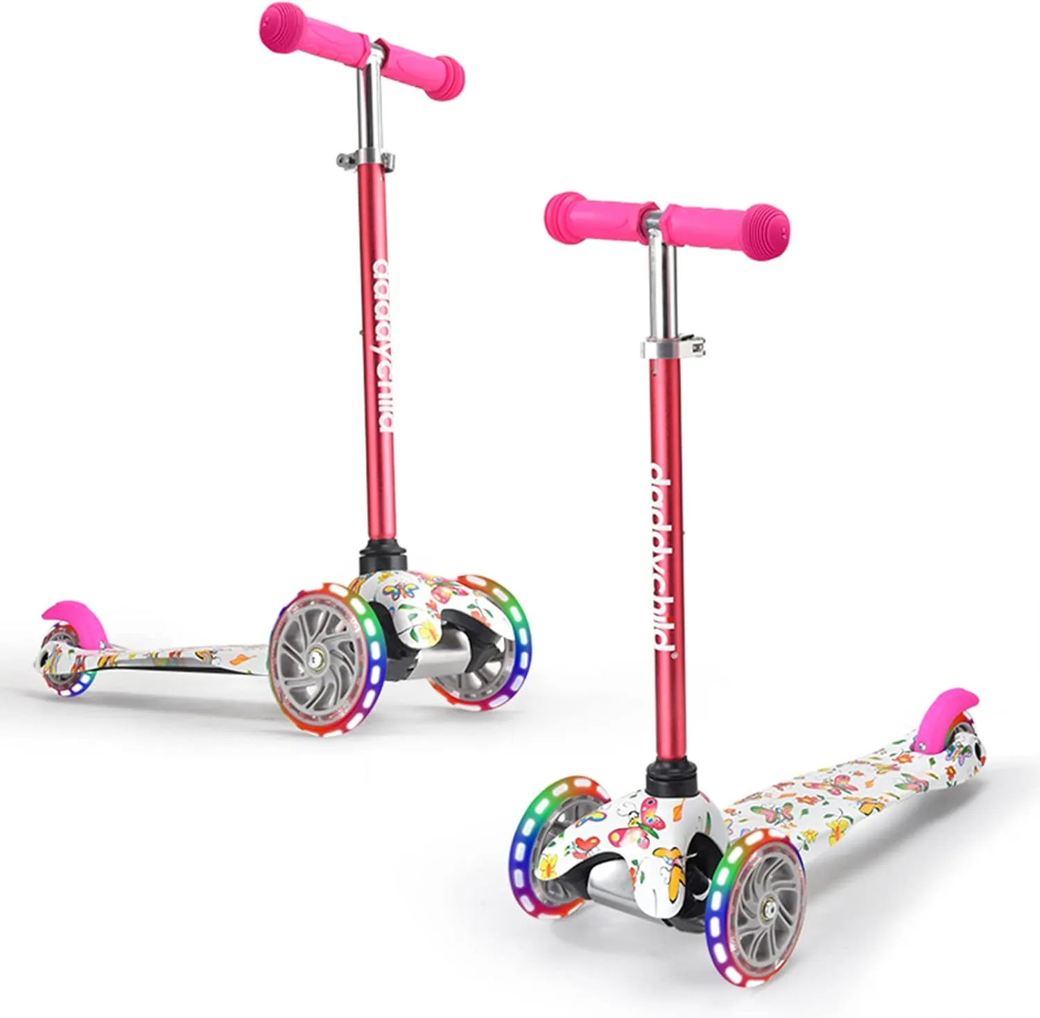 3 Wheel Scooters for Kids, Kick Scooter for Toddlers 3-6 Years Old, Boys and Girls Scooter with Light Up Wheels, Mini Scooter for Children