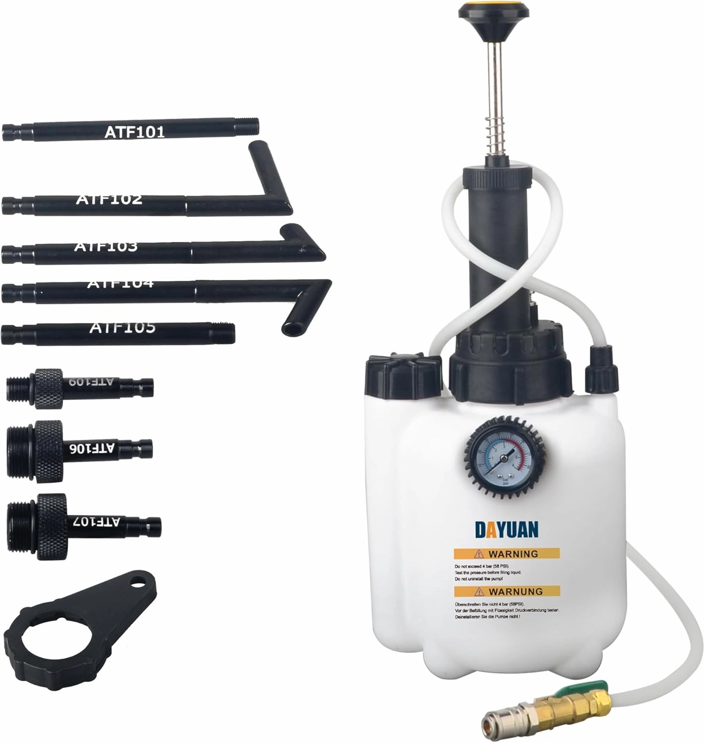 3L Manual Transmission Fluid ransfer Pump, Oil Filling Filler System Fluid Pump Tool for Automatic Transmission with Adapters