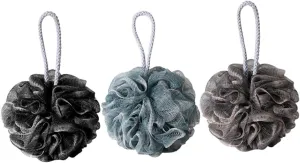 3pcs Bath Creative Shaped Bath Poufs for Home Quick-Dry Bathing Tools Soft Exfoliating Shower Scrubber for Relaxing Random Colors