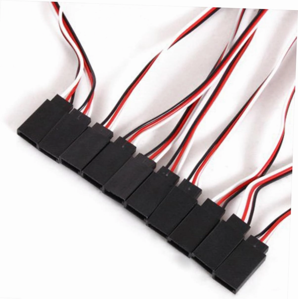 3pcs Pin Male to Female Extension Cable Car Plane Helicopter Connections Hard Jumper Wire for Receiver Use
