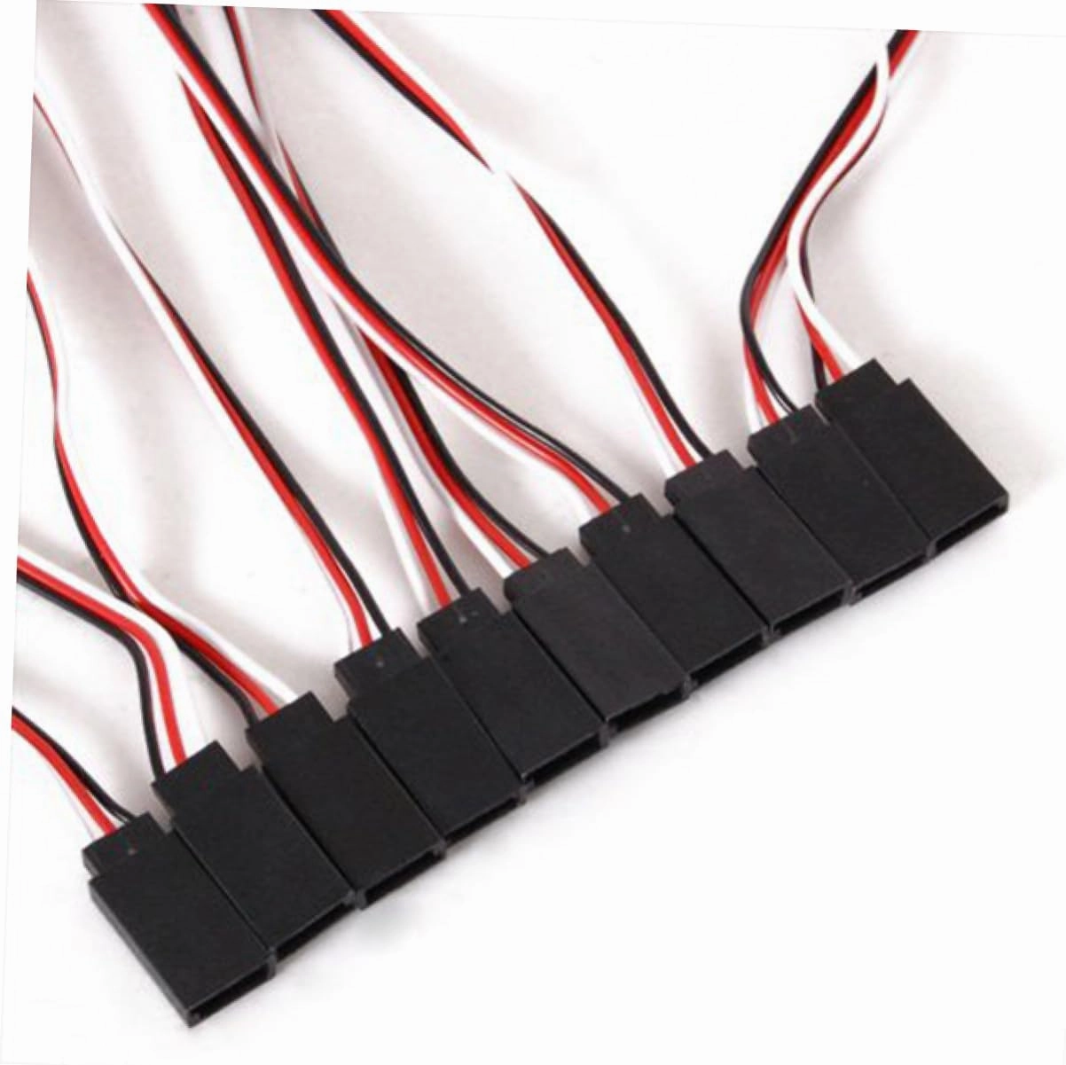 3pcs Pin Male to Female Extension Cable Car Plane Helicopter Connections Hard Jumper Wire for Receiver Use
