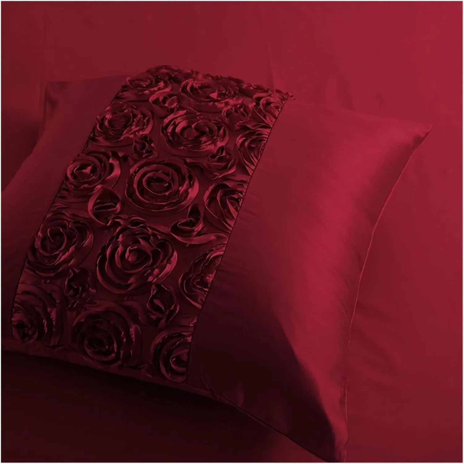 4/6Pcs Luxury Red Wedding Royal Bedding Set Queen King Size Bed Set Bed Sheet Satin Cotton Quilt/Duvet, Luxury Bed in A Bag,A-Queen Size 4pcs