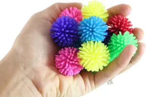 48 Soft Mini Spike Hedge Balls - Spiky Wooly Porcupine Balls - Sensory Novelty Toy - Fun Soft and Squishy Party Favor Prize (4 Dozen)