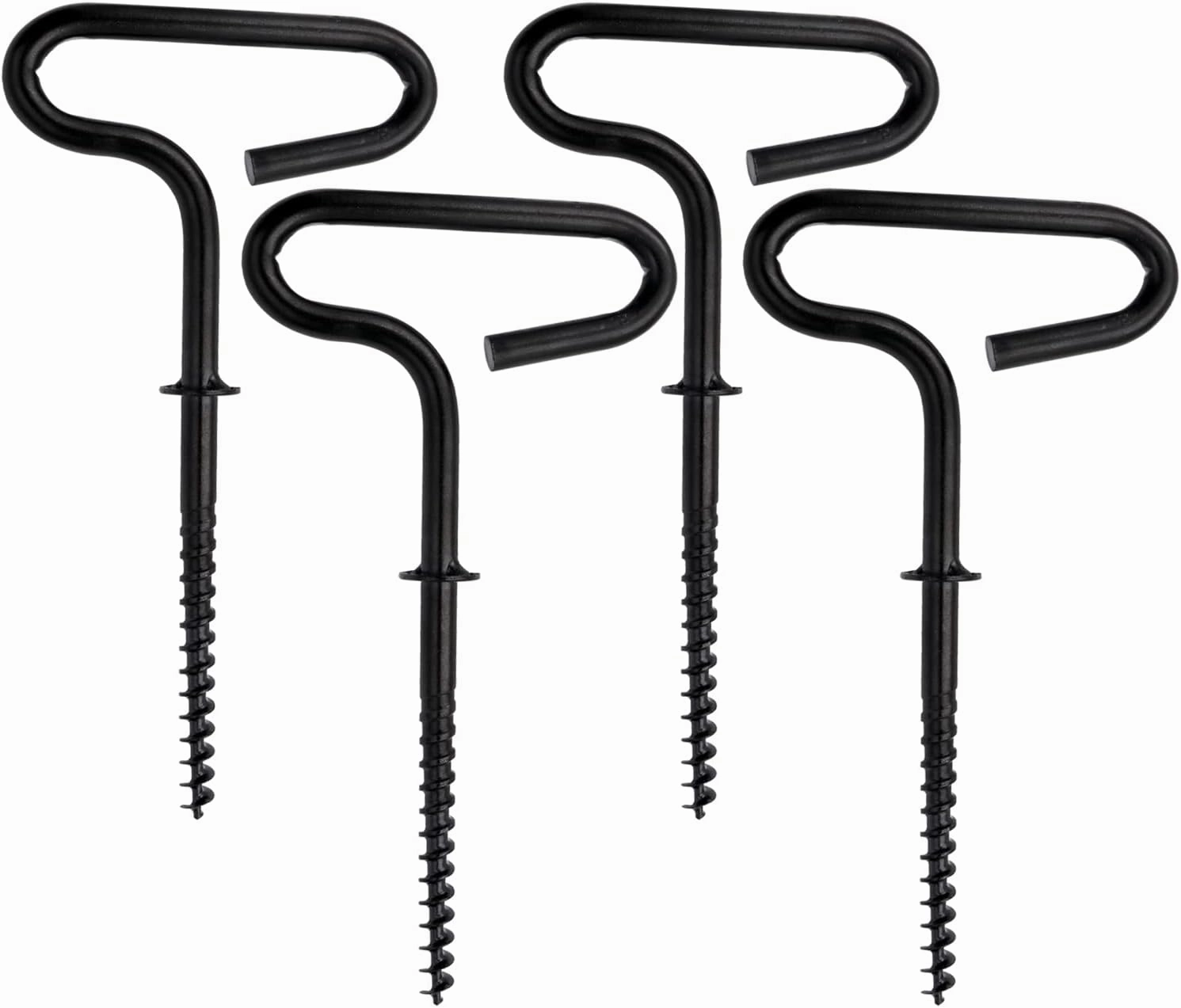 4 Pcs Ice Fishing Tent Nail, Black, Simple Iron, 8" L x 4.14" W x 0.35" D, 173g, 4 Pack