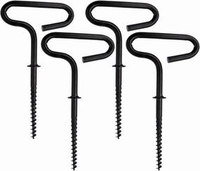 4 Pcs Ice Fishing Tent Nail, Black, Simple Iron, 8" L x 4.14" W x 0.35" D, 173g, 4 Pack