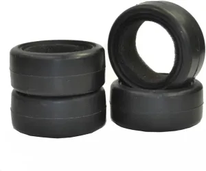4pcs Soft Racing Wheel Tires with Sponge Liner Compatible with TT01 TT02 Compatible RC On Road Drift Car Upgrade
