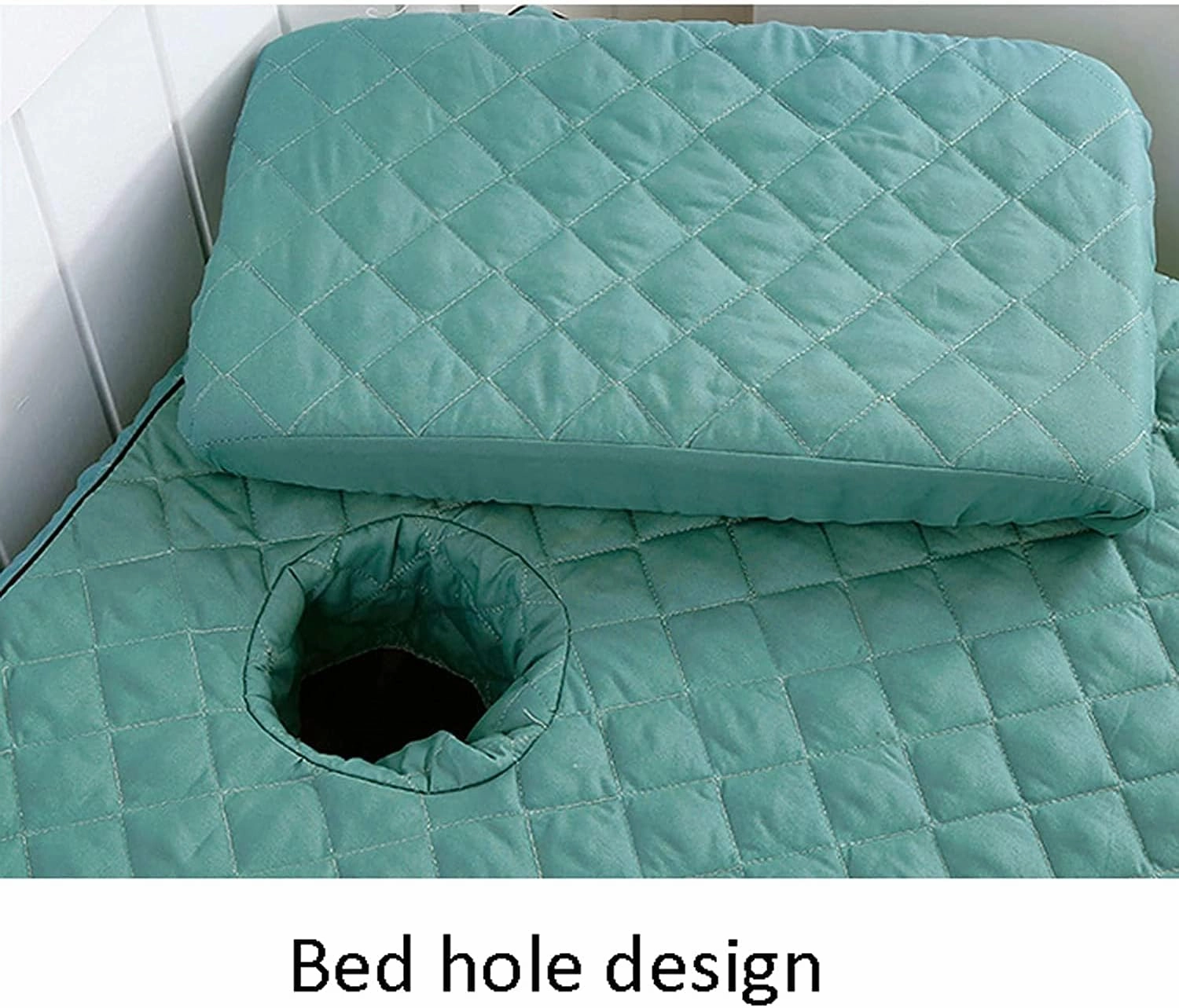 4pcs Beauty Salon Bedding Massage Spa Cover Sets Beauty Bedspread Four-Piece Simple Chinese Style Beauty Salon Special Bedding Massage Bed Cover(Green,80 * 190cm)
