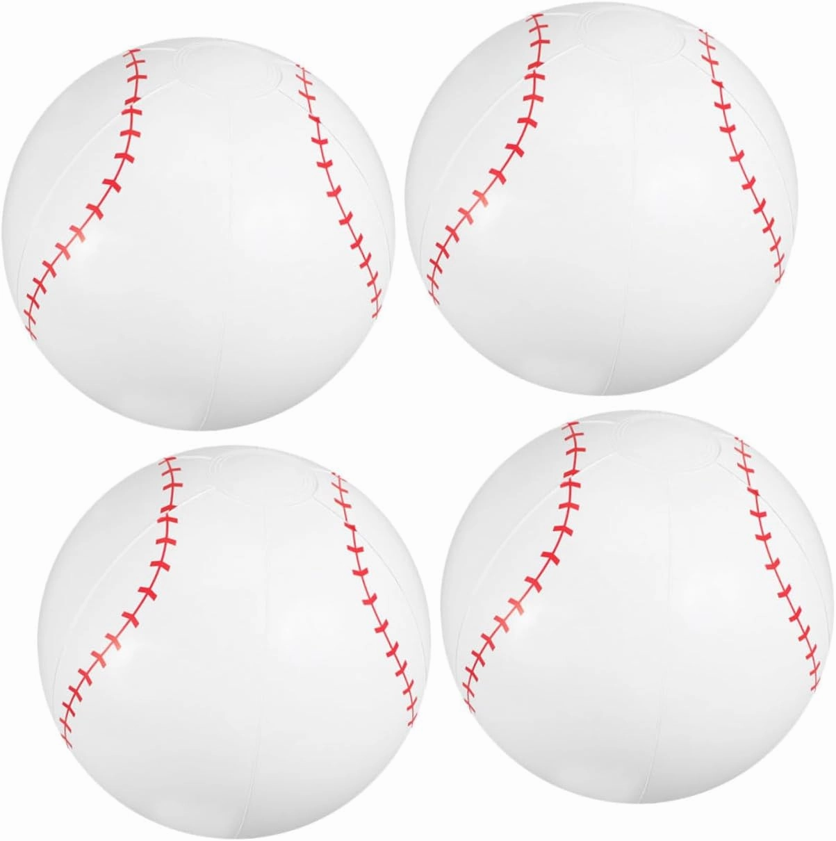 4pcs Inflatable Baseball Floating Balls for Teens Party Favors Lightweight and Design for Easy to Inflate and Carry