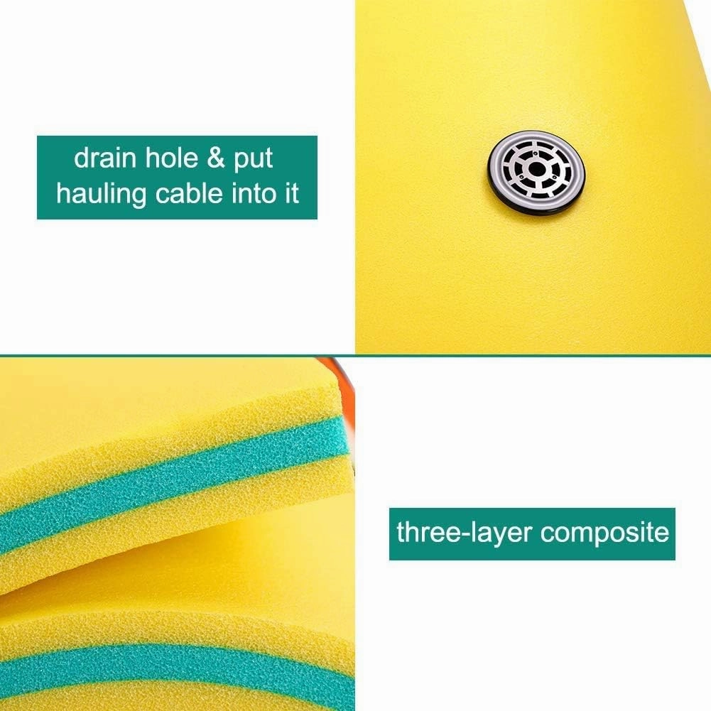 6/9/12/18 Ft Floating Mat, Lily Pad Floating Mat, Water Mat for 1-9 Adults, Floating Pad for Lake, 3-Layer Tear-Resistant XPE Foam for Boat, Beach, Ocean, Pool, Lake