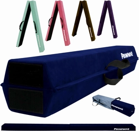 6 FT / 8 FT / 9 FT /10 FT Balance Beam Folding Gymnastics Beam - Extra Firm - Suede Cover - Anti Slip Bottom with Carry Bag for Kids/Adults Home Use