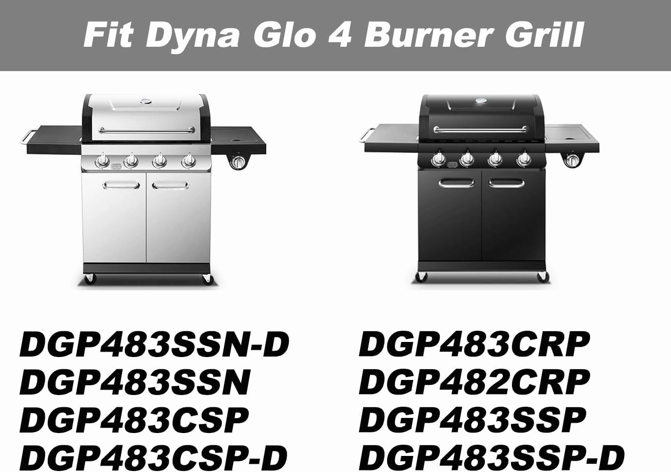 70-01-791 DGP483SSN-D Heat Tent Replacement Parts for Dyna Glo DGP483CSP-D DGP483SSN DGP483CRP DGP483SSP-D DGP482CRP DGP483CSP DGP483SSP Dyna Glo Heat Shield 4 Burner Heat Plate Grill Parts