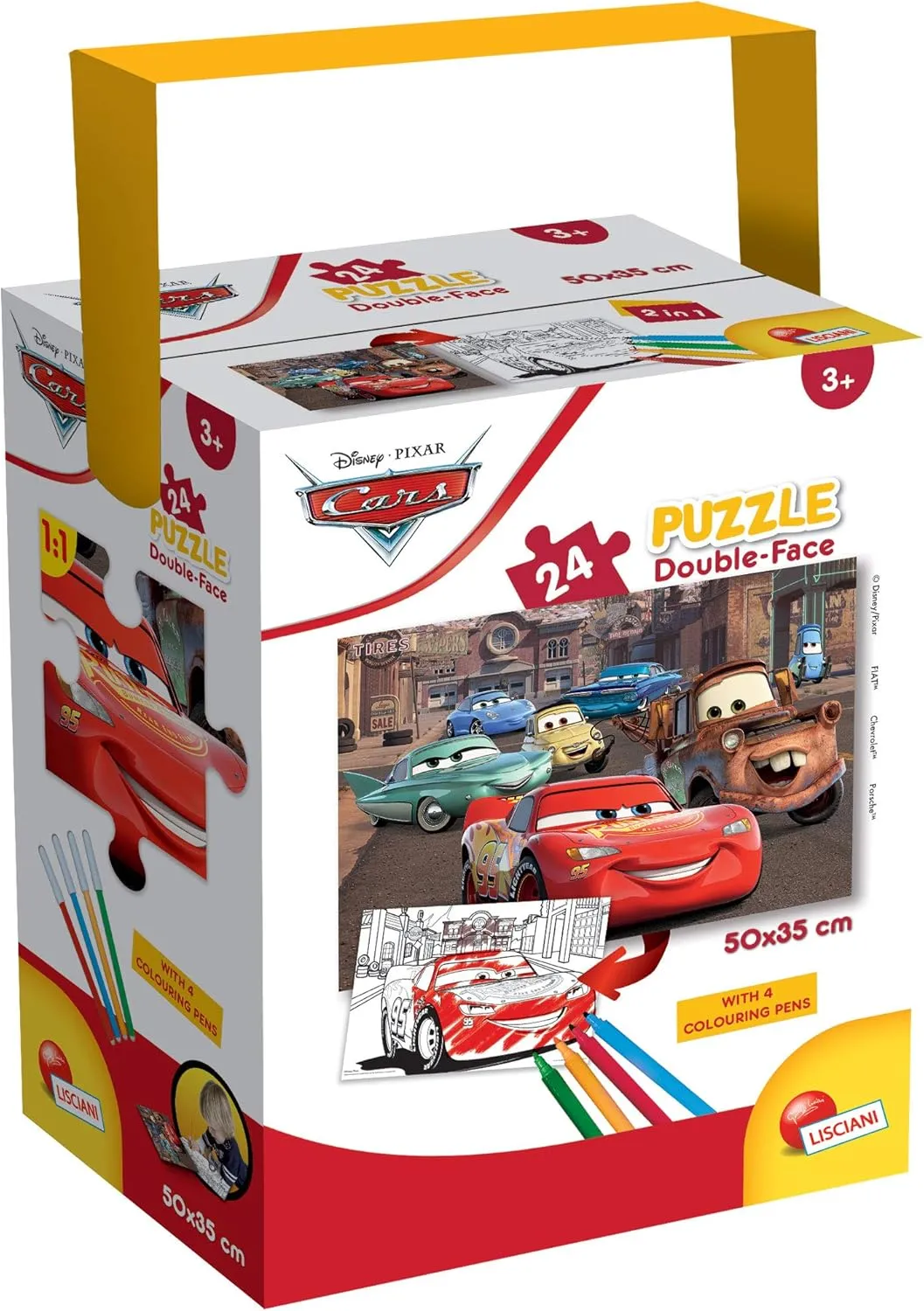 86139 Disney Puzzle in a Tub Mini 24 Cars The Movie Kids, Multi-Coloured, 50X35 cm