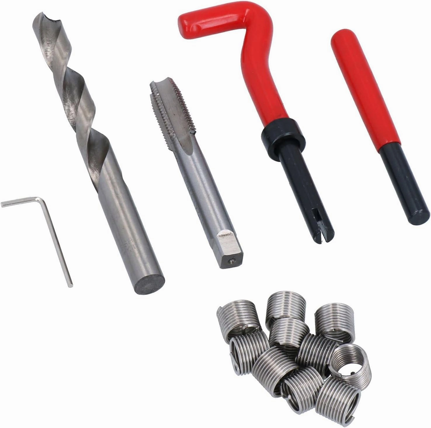 AB Tools M12 x 1.5mm Thread Repair kit/helicoil 15pc Set Damaged Thread AN046