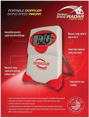 Achieve Longer Drives - Delivers Precise Golf Club Swing Speeds from 20 to 200 MPH. Master Consistency | Swing Speed Training Tool | Instant Speed Results