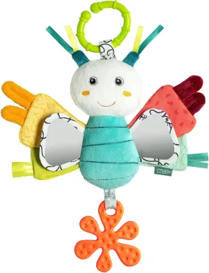 Activity-Schmetterling – Motorikspielzeug für Stroller, Kinderbett & Babyschale – zum Beißen, Greifen, Geräusche erzeugen – für Babys & Kinder ab 3  Monaten