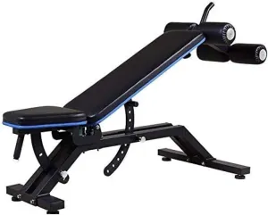Adjustable Weight Bench Multi-Purpose Sit Up Bench Strength Training Gym Bench for Upright/Incline/Decline and Flat Exercise Black,
