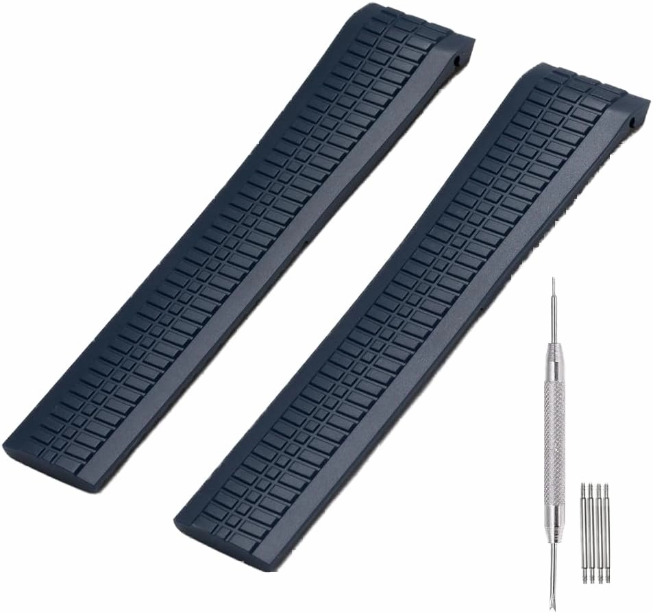 Adwoa Silicone Rubber Watch Band Strap Replacement for Patek Aquanaut Philippe - 21mm Watch Band Compatible with PP 5164A 5167A -Blue