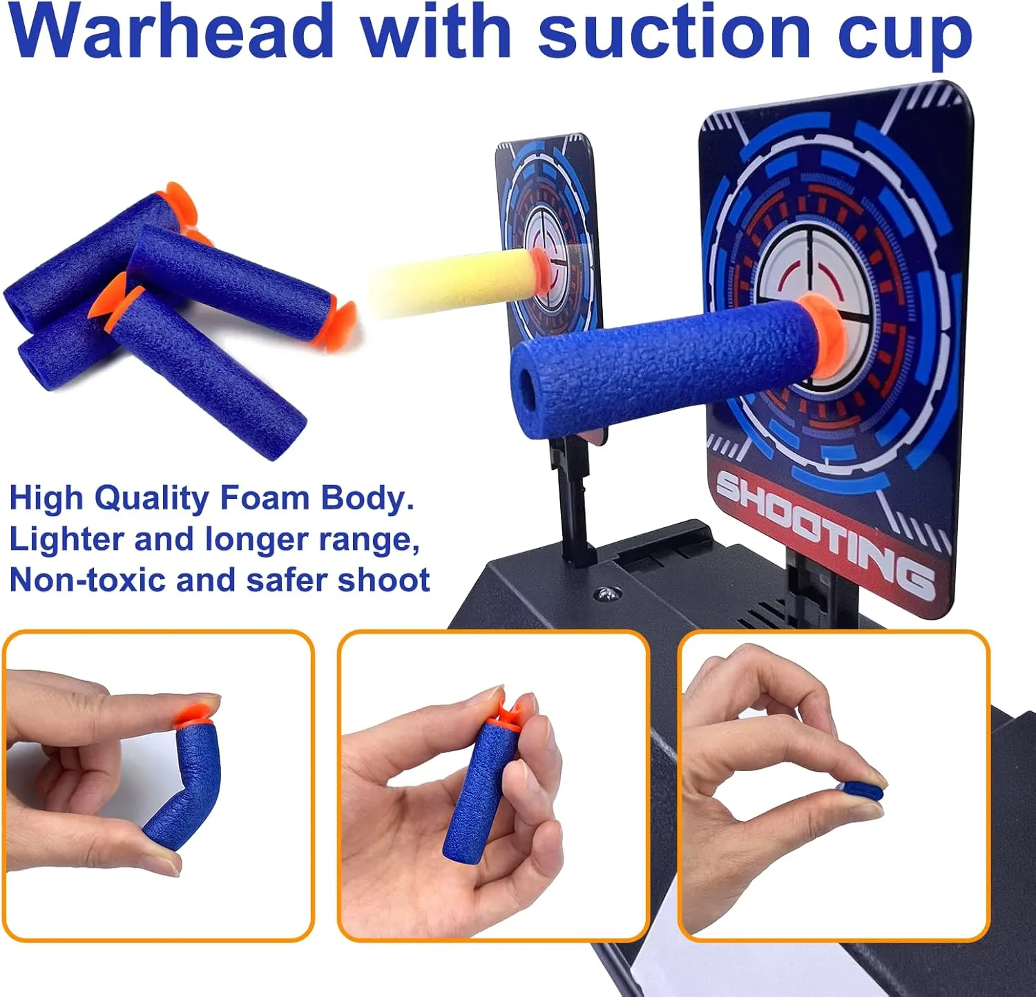 AGM MASTECH Ejectable Soft Bullets 50pcs and Soft Darts 100pcs