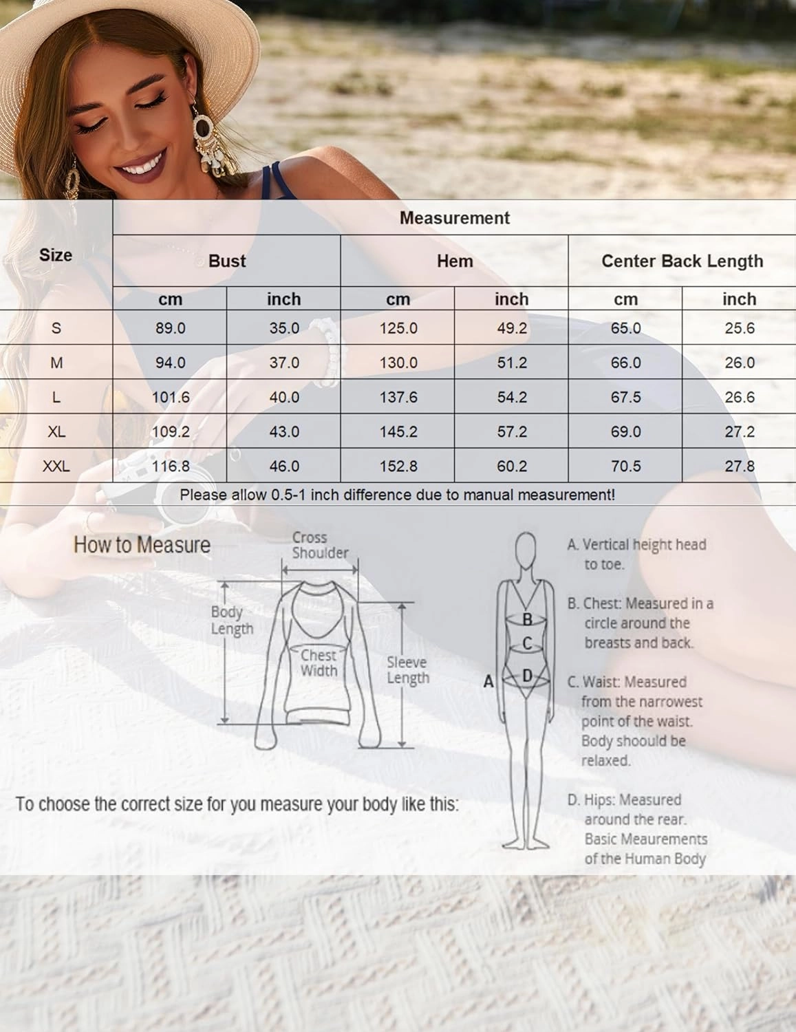 AI'MAGE Womens Swimsuit Coverup Spaghetti Strap Bathing Suit Cover Up Sleeveless Beach Cover Ups Summer Sundress with Pockets