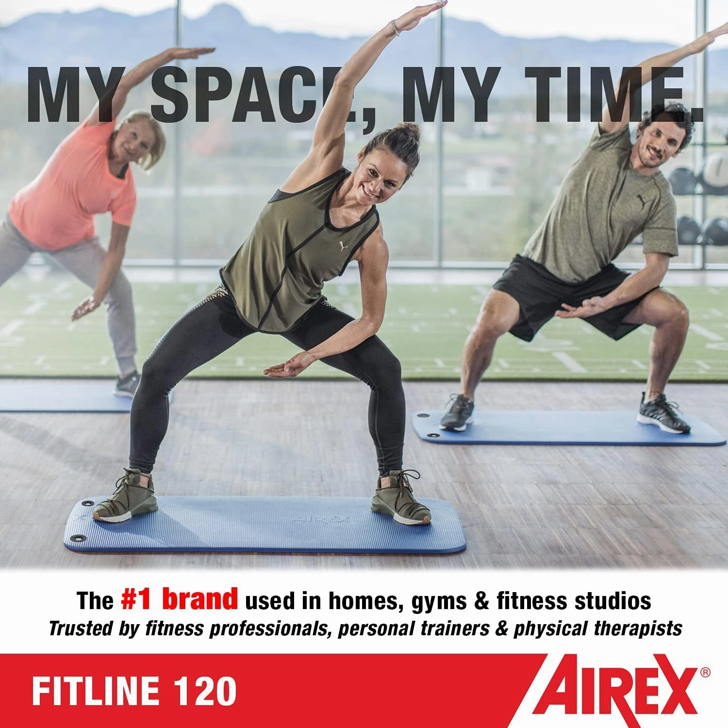 AIREX Official Coronella Exercise Mat - Home Workout Mat for Rehabilitation, Strength Training, Aerobics, Water Fitness, Exercise, Home Workouts, Floor Exercises with Premium Foam