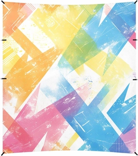 Aliceblue Tie-dye Background Rainbow Colors Foldable Beach Tent UPF50  Waterproof Shade Sun Shelter with Sand Pockets for Backyard and Camping
