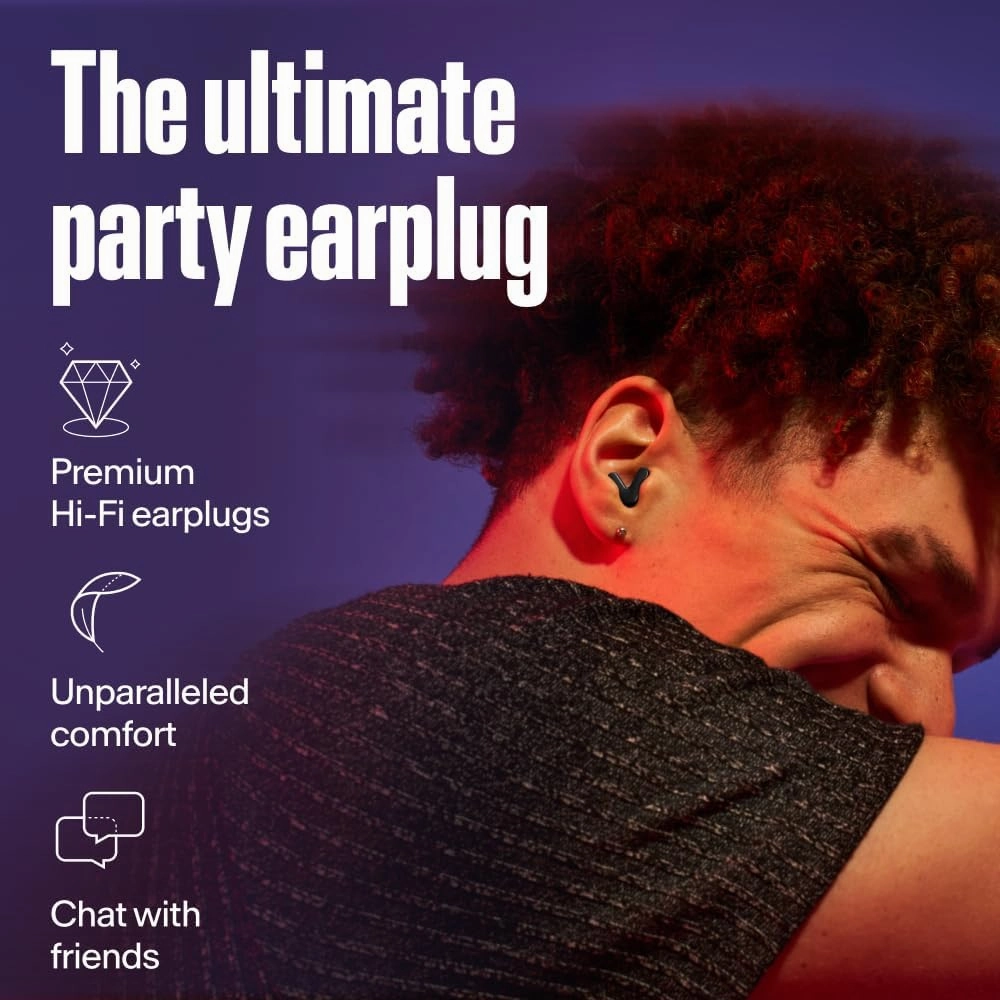 Alpine Tune Earplugs, Concert Ear Plugs for Noise Reduction, High-Fidelity Music Quality, 19dB Hearing Protection