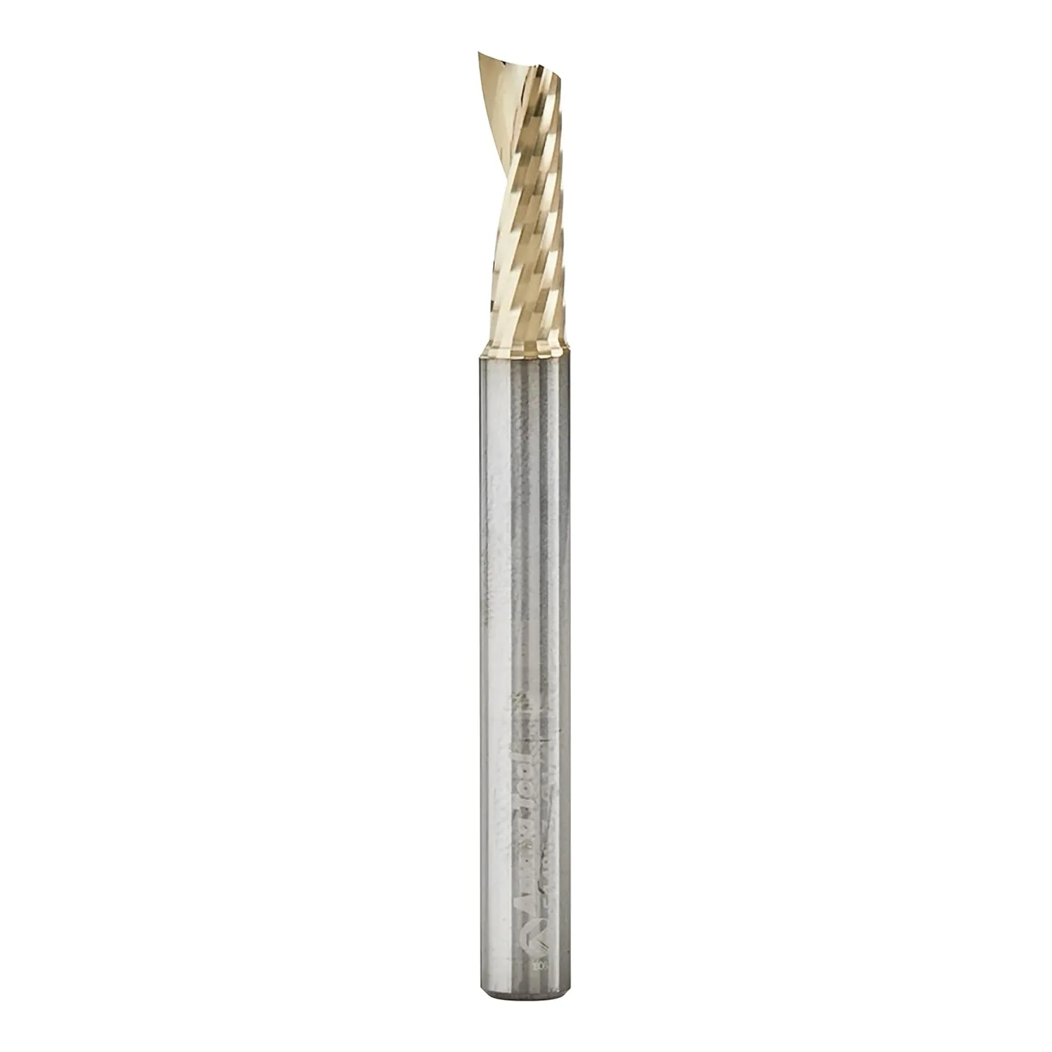Amana Tool CNC Solid Carbide Spiral O Flute Up-Cut, Aluminum Cutting Router Bit, ZrN Coated, 51480-Z, 1/4 D x 3/4 CH x 1/4 SHK x 2-1/2 Inch L